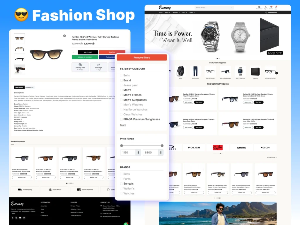 DecencyBD Fashion eCommerce Website Design