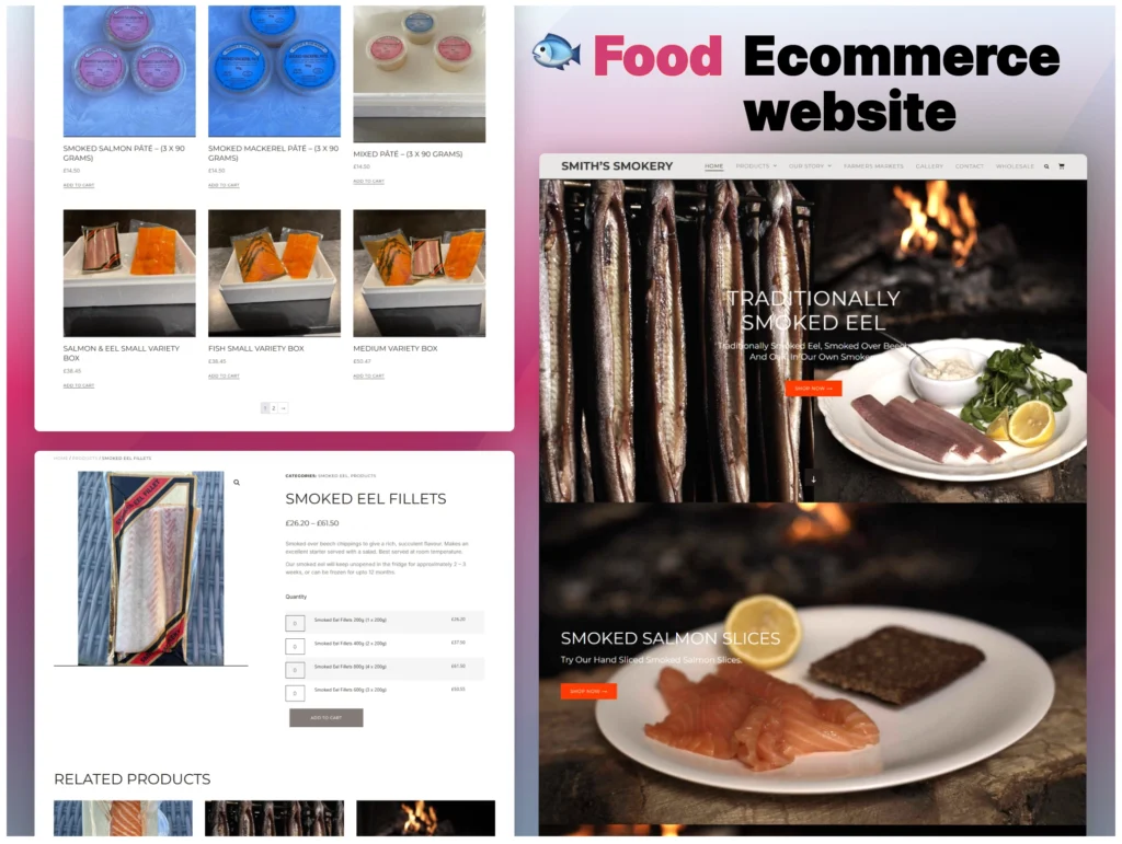 Smith’s Smokery Food eCommerce Website Design