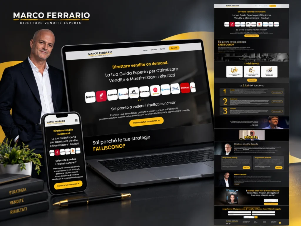 Marco Ferrario sales director and funnel marketing consultant website