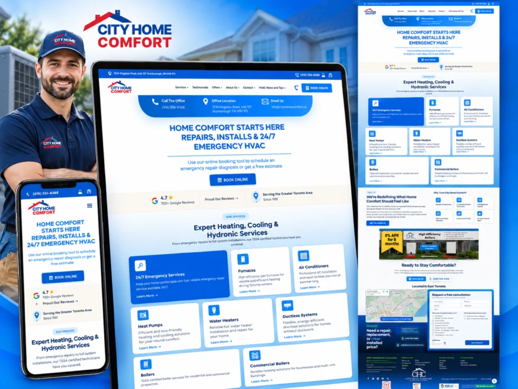 City Home Comfort HVAC heating and cooling services in Toronto and GTA